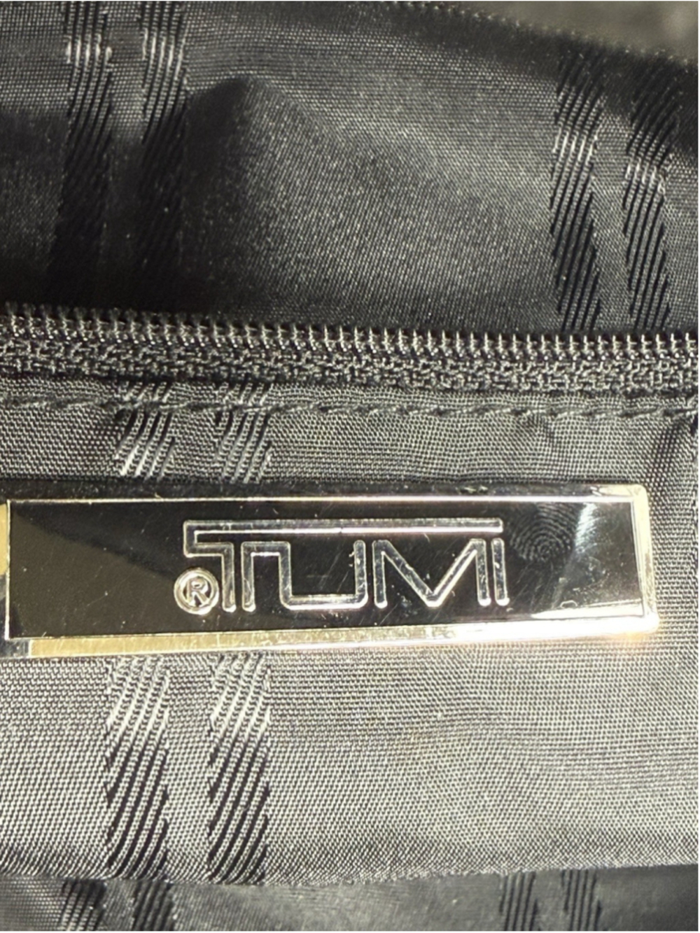 vintage TUMI OLD MONEY black leather shoulder tote bag east-west structured - Picture 11 of 15